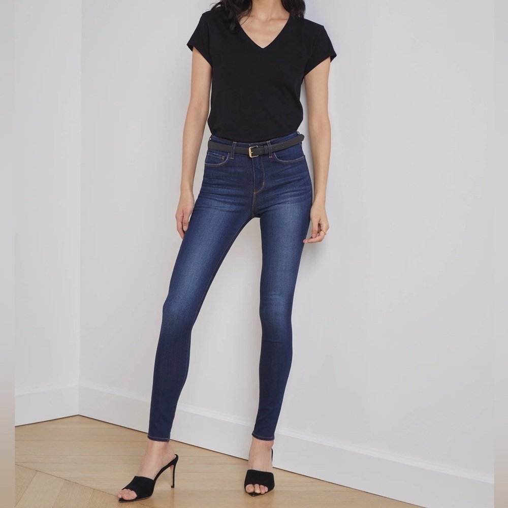 L'AGENCE Dark Wash Ankle Skinny Jeans SIZE 26